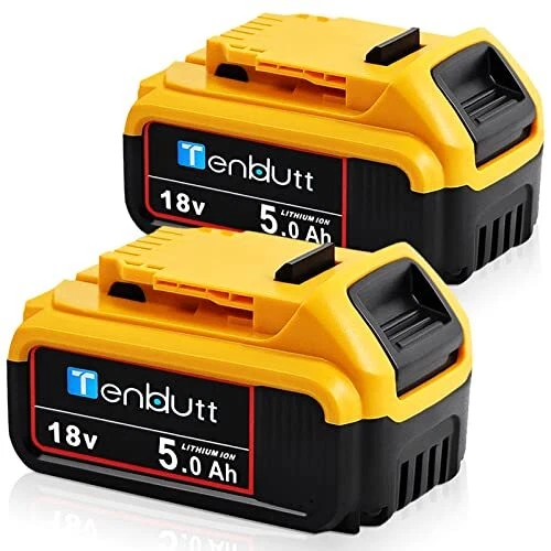 [2 paquetes] Batería de repuesto de 18 V 5,0 Ah para DCB184 DCB184B-XJ DCB180
