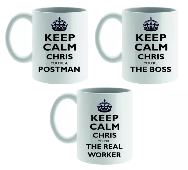 Personalised Ceramic Mug – Keep Calm You're The… Design