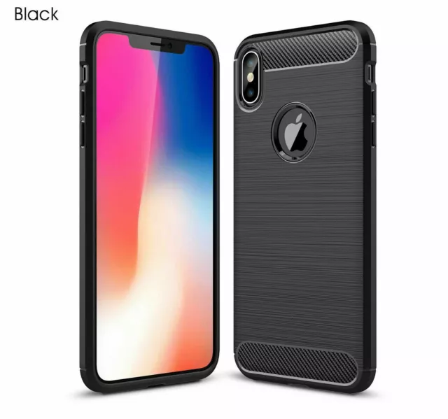 iPhone X/Xs/Coque 360 protection fibre de carbone LIVRAISON AMÉRICAINE 2