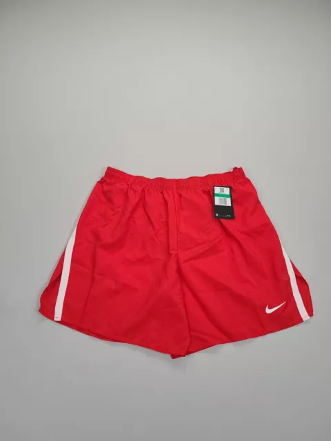 Nike Shorts Adult Extra Large Red Dri-Fit Running Stock Fast Training Mens