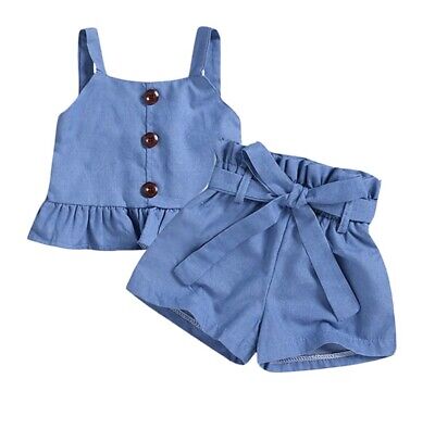 Girls Two Piece Summer Outfit Set 1-2 Years