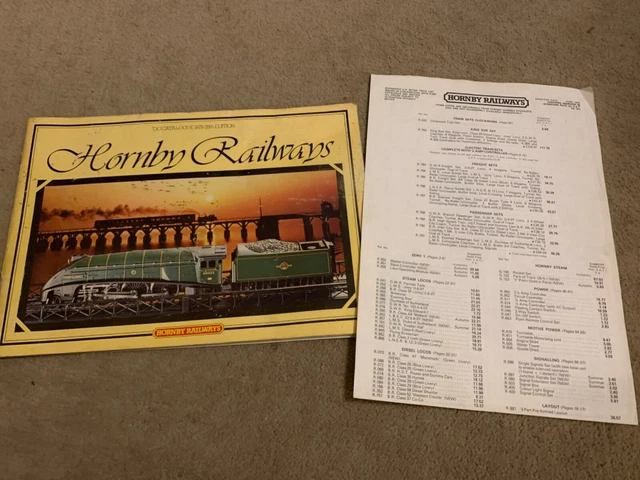 HORNBY RAILWAYS 'OO' GAUGE SCALE MODEL CATALOGUE 1979 - with price list