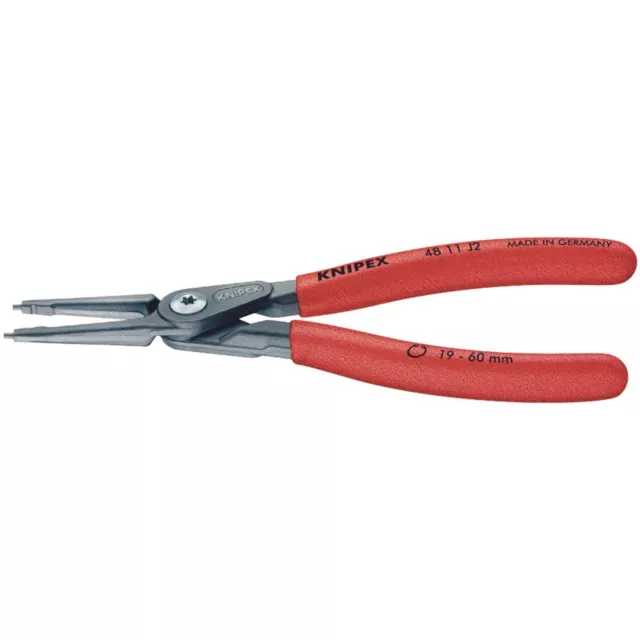 Draper 1x Knipex 180mm Internal Straight Tip Circlip Pliers 19 - 60mm Capacity