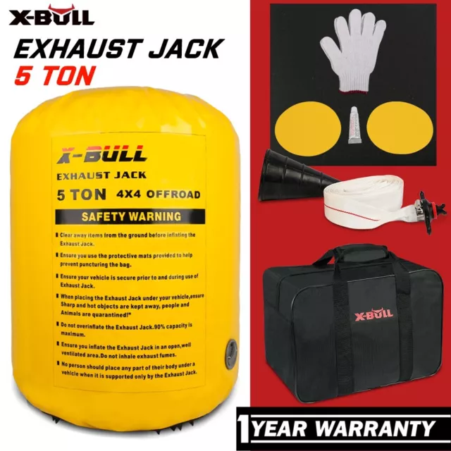 X-BULL Exhaust Jack Recovery Jack Air Bag Multi Layer Truck Rescue Kit 4x4 4WD