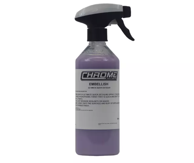 Verschönern Autoreeinigung Chrom (NW) 4x500ml Spray Schnell Detaillierung 2