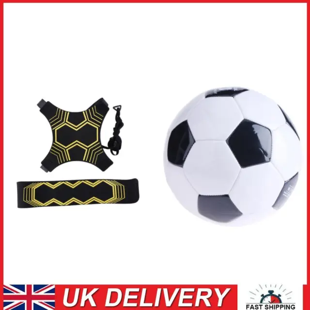 Soccer Ball Training Practice Auxiliary Football Kick Trainer Belt (Yellow)