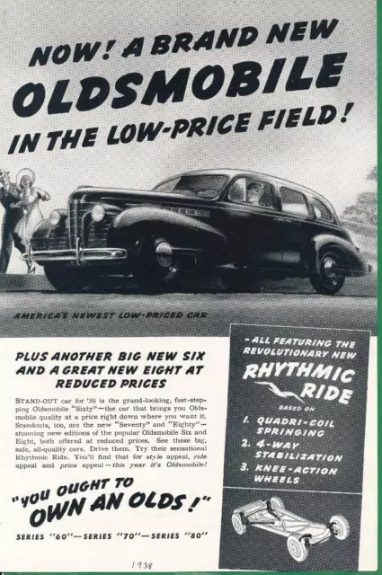 Magazine Ad - 1939 - Oldsmobile "Sixty"