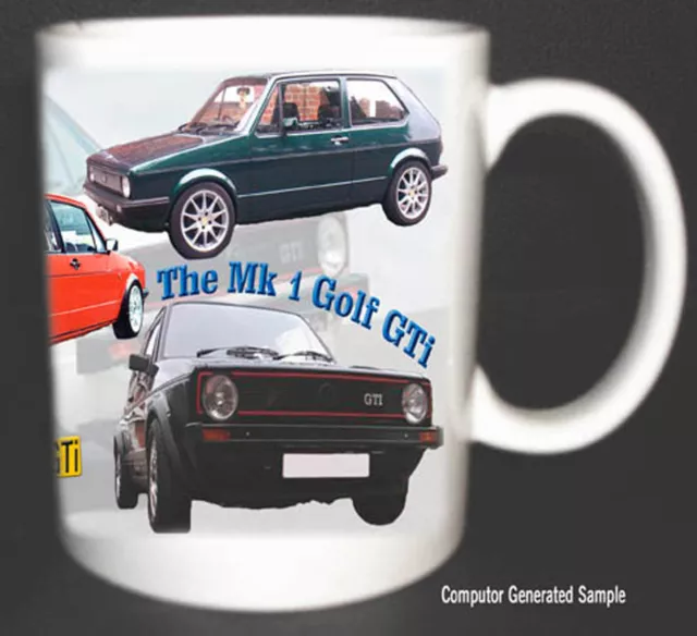 Volkswagen Golf Gti Mk1 Classic Car Mug.top Gift 2010