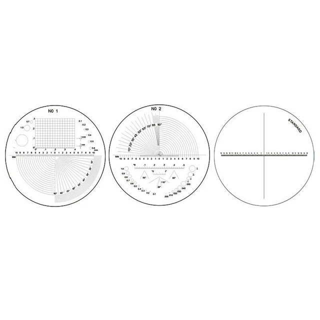Cross Reticle Micrometer Magnifying Optical Glass Microscope Scale Measuring