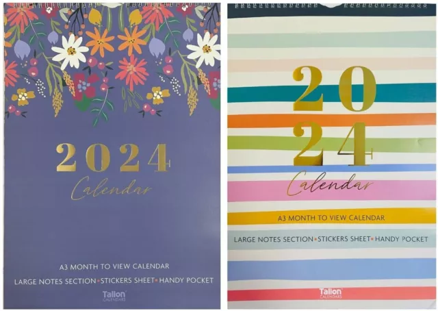 2024 Large A3 Month To View Planner Quality Calender Wall Hanging Planner Home