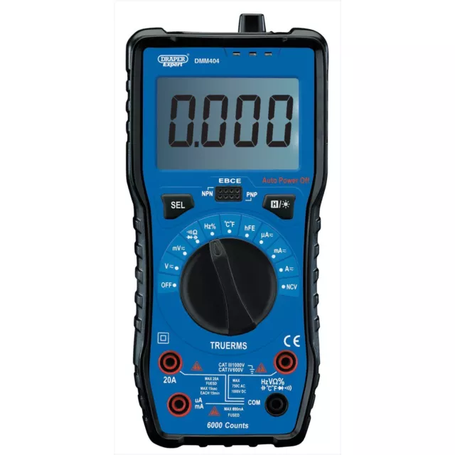 Draper Digital Multimeter (Auto and Manual Ranging) -No. 92433