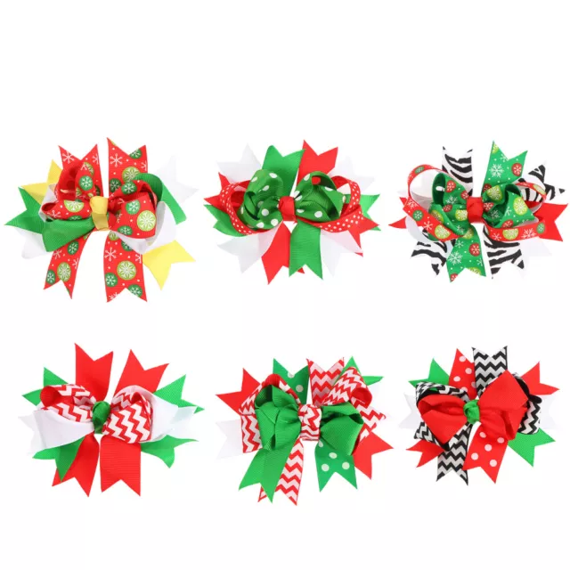 6 Pcs Haarschmuck Für Zöpfe Weihnachtshaarspangen Koreanische Version