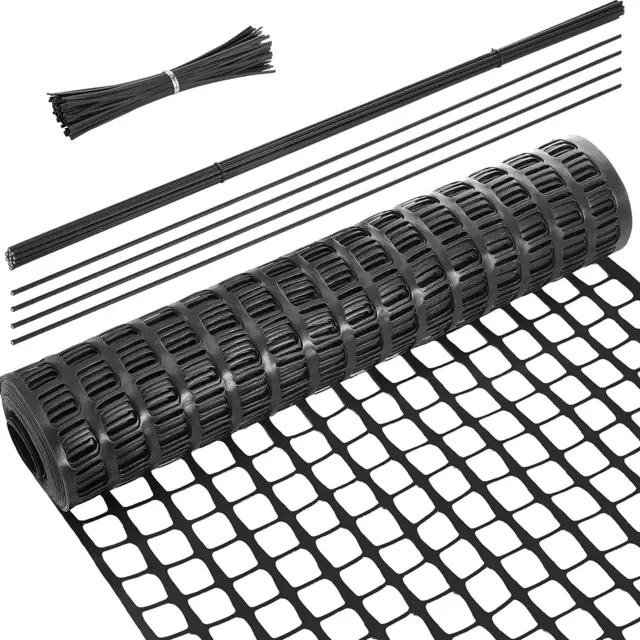PLASTIC GARDEN FENCING Roll Safety Construction Barrier Outdoor Snow ...