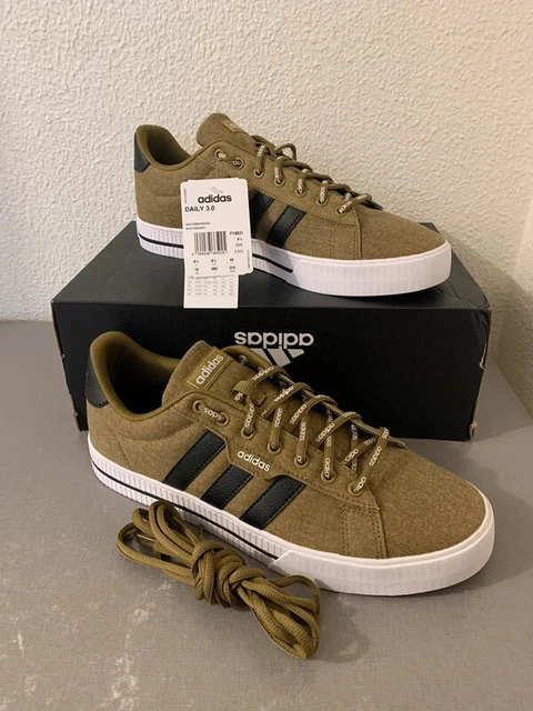 BASKETS ADIDAS DAILY 3.0 Skateboard FY8831 Vert Kaki Noir 44 EUR