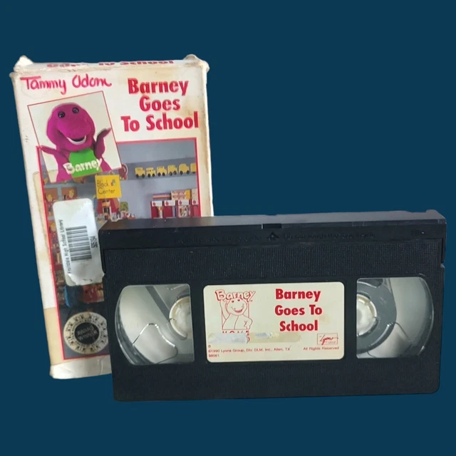 BARNEY VHS LOT Goes To School VHS Video Tape Sing Along Sense ational BARNEY VHS LOT Goes To School VHS Video Tape Sing Along Sense ational