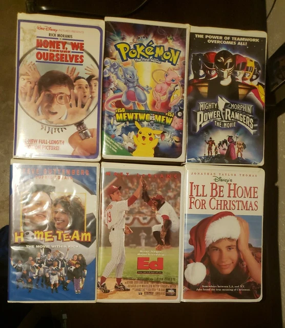 VHS CLAM SHELL Collection Pokemon Power Rangers Ed Home Team Christmas ...
