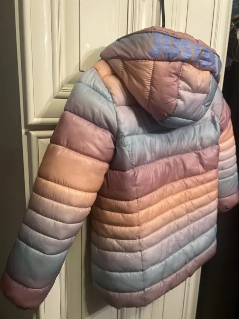 Nike Girls Size 8  Just Do It Printed Winter Puffer Jacket Coat
