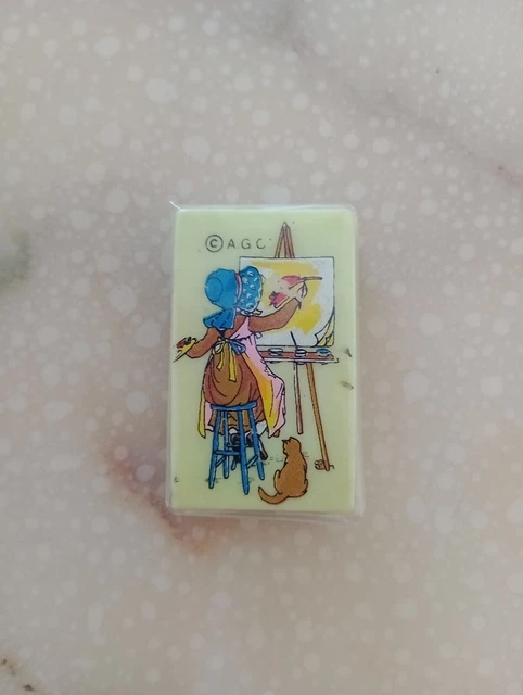 Gomma da collezione  Holly Hobbie - VINTAGE - colore giallo limone