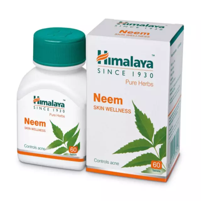 Himalaya Wellness Neem, 60 Tablet | Pure Herbs for Skin Wellness.