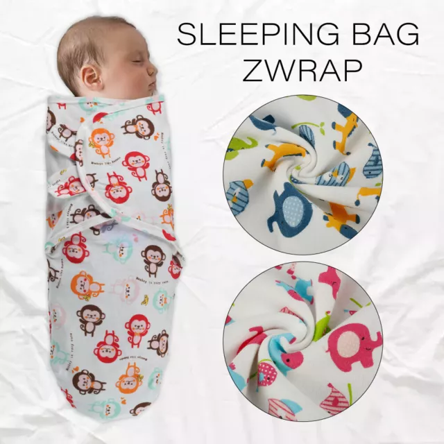 0-6 Months Cotton Newborn Baby Infant Swaddle Blanket Wrap Sleeping Bag ShtKd