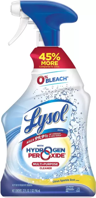 Cleaner Hydrogen Peroxide Multi-Purpose Cleaner Spray, Citrus, 32 Fluid Ounce