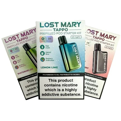 Lost Mary Tappo Prefilled Pod Starter Kit E-Cigarette Vape E-Cig Device or Pods