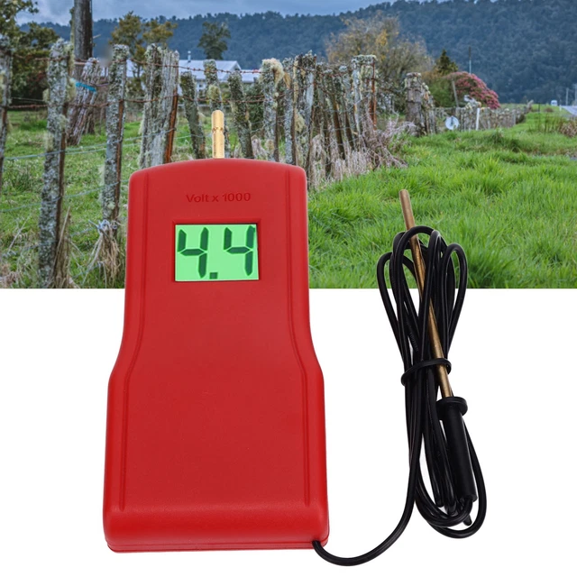 Electric Fence Tester Voltage Detects Farm Supplied Fence With LCD Screen