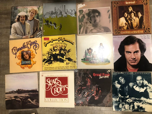 VINYL 12 Classic Rock  Lot- 70s mostly vg+ Ex vinyls