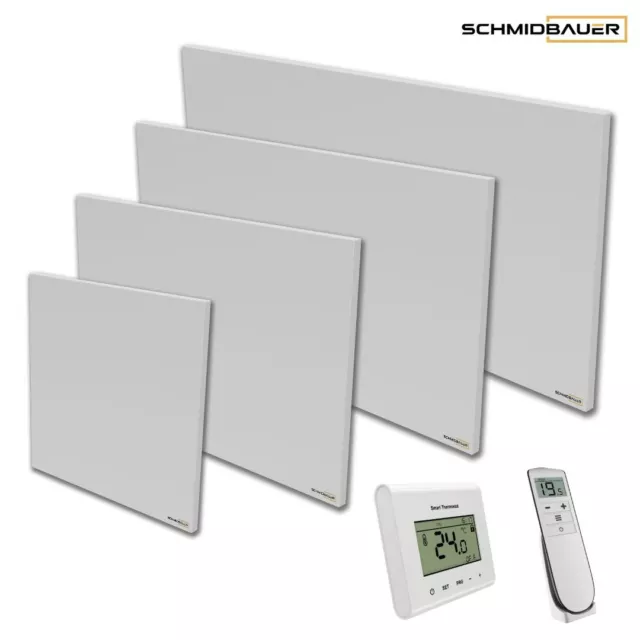 SCHMIDBAUER® Infrarotheizung 300-1100 Watt Elektroheizung Heizkörper Thermostat