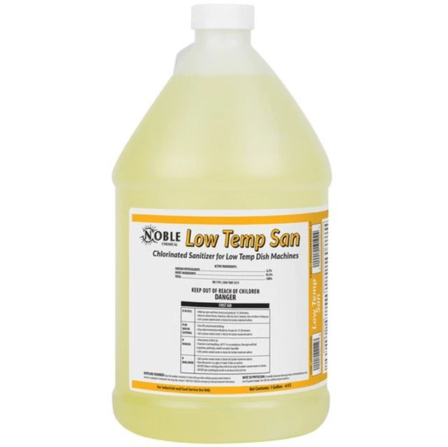 (4/Case) 1 Gallon Bulk Low Temp Dish Washing Machine Sanitizer Automatically Fed