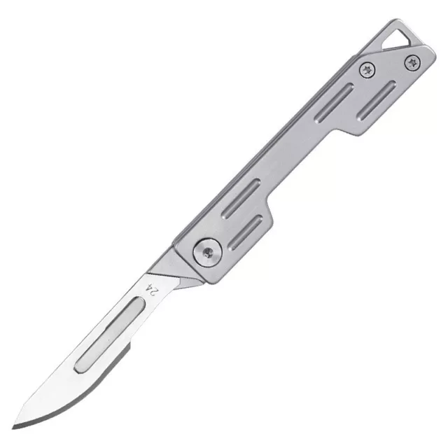Stainless Steel Quick-opening Folding Knife Utility Knife Mini Folding Keychain