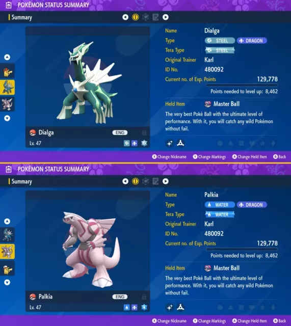 POKEMON SWORD and SHIELD ✨SHINY✨ Palkia w/ Best IVs. Any held item