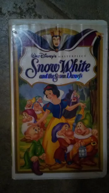 Vintage Walt Disney Masterpiece VHS Snow White and the the Seven Dwarfs #Rar