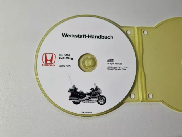 Honda Goldwing GL 1800 Werkstatthandbuch Reparaturanleitung CD Deutsch