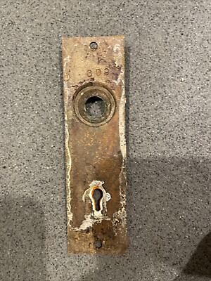 🏅 Antique/Vintage Door Back Plate, Backplate, Escutcheon, Brass, Mortise 2