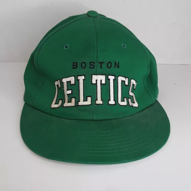 Vtg Boston Celtics Starter Official SnapBack Hat Cap Green