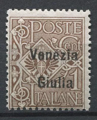 Venezia Giulia 1918 Sass. 19 MNH 100% overprinted 1 c