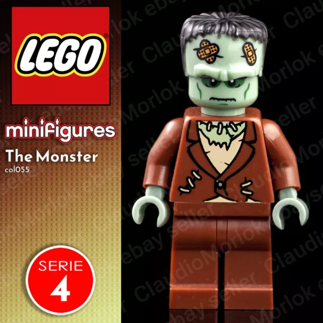 ⭐ LEGO The Monster col055 Minifigure Serie 4 8804 Mostro Frankenstein Halloween