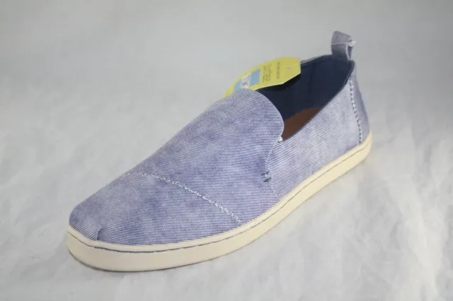 Toms 10011740 Deconstructed  Alpargata Womens Slate Blue/Washed Twill Sneaker 2