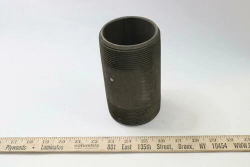 Welded Pipe Nipple Schedule 80 Carbon Steel Black 3&quot; x 6&quot;