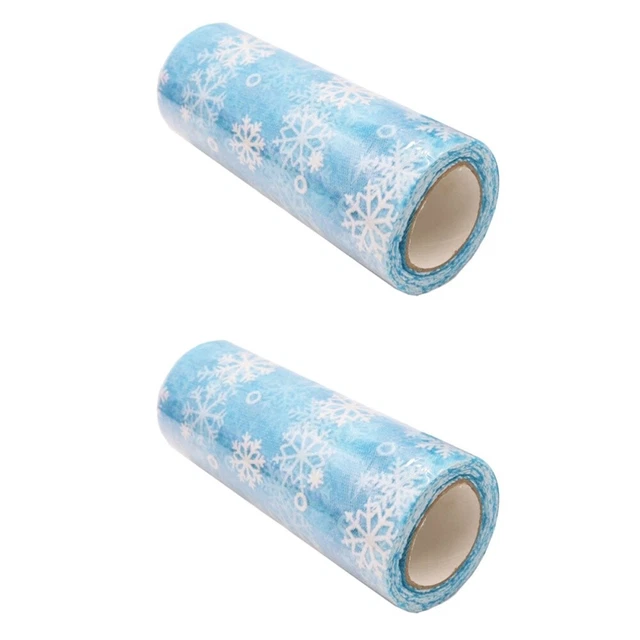 Christmas Organza Ribbon 2x Weihnachten Baum Bögen Bänder und Bögen Stoff Band