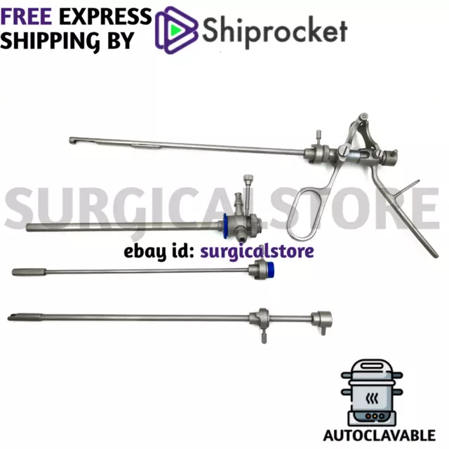 Urology Instruments Stone Punch Forceps Set Sheath and Visual Obturator Storz CE