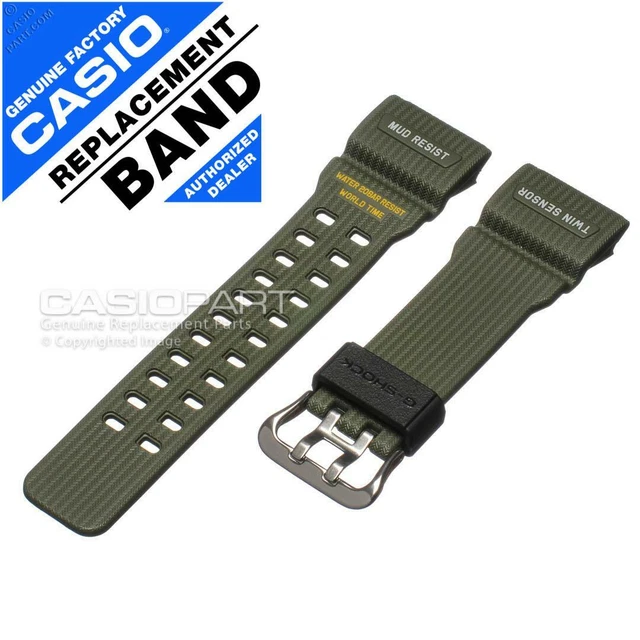 Genuine Casio Watch Band for Master of G-shock Mudmaster GG-1000-1A3 Green Strap
