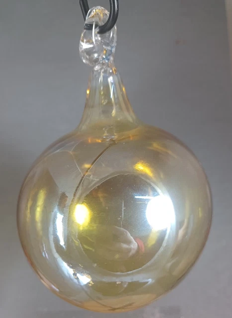 Hand Blown Glass Ornament Ball . Self Representing Artist (SRA) 3
