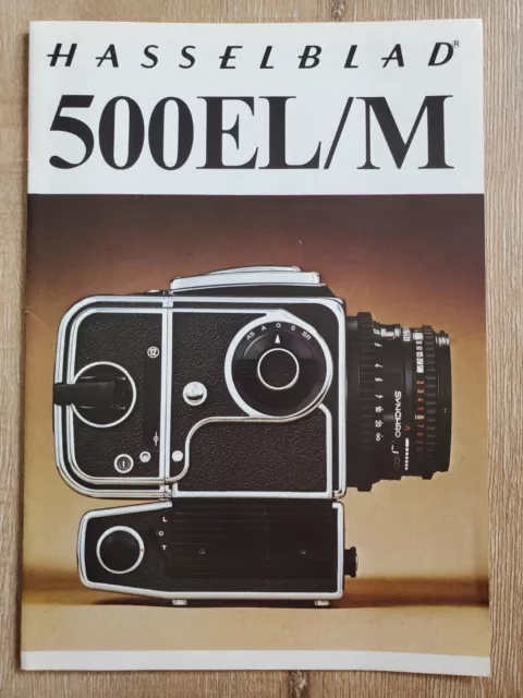 HASSELBLAD 500EL/M Vintage 1977 Camera Brochure Sweden English