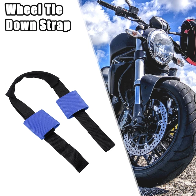 1 pz cinghia trasporto ruote anteriori per moto nylon nero blu