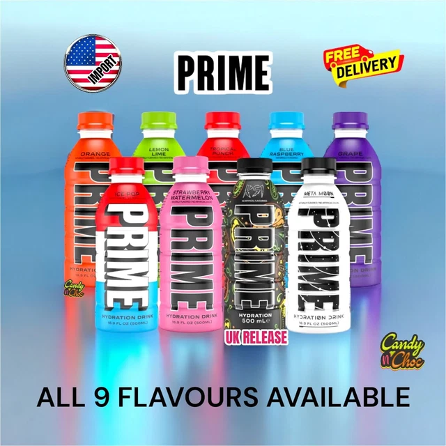 PRIME HYDRATION DRINK by Logan Paul & KSI ALL FLAVOURS USA IMPORT £119.