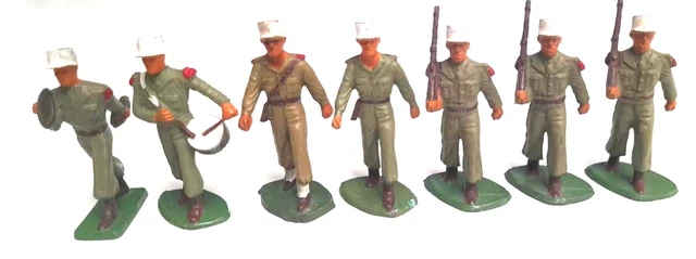 Lot De Soldats Starlux 1/35 – Légionnaires Français Avec Décor Jungle Bouda – Seconde Guerre