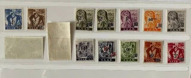 Altdeutschland Saarland OPD Saarbrücken Satz Nr. 226 - 238 postfr. stamps MNH 2