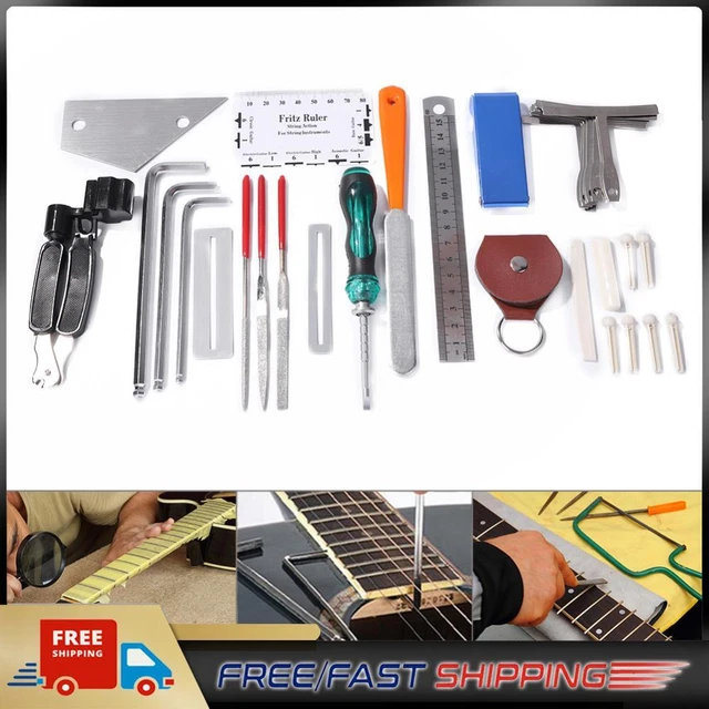 36 in 1 Professional Guitar Repair Tool Kit String Tuning Wrenches Tools